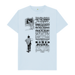 Sky Blue Romeo and Juliet in black T-shirt