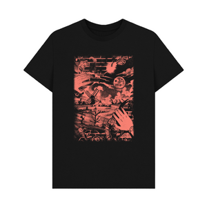 Black Printed T-shirt Roads of Destiny