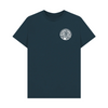 White British Library Stamp T-Shirt - Denim Blue