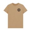 Black British Library Stamp T-Shirt - Sand