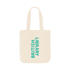 British Library Tote Bag Teal - Natural