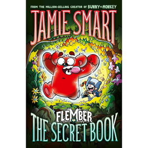 Book cover of 'The Secret Book' by Jamie Smart with a cartoon character and colorful design.