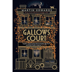 Book cover of 'Gallows Court' by Martin Edwards with decorative elements and text.