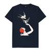 The Snow Queen pigeons T-shirt - Navy Blue