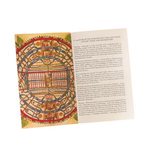 Decorative map with intricate designs on a white background