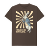 I shall be too late. White Rabbit T-shirt - Chocolate