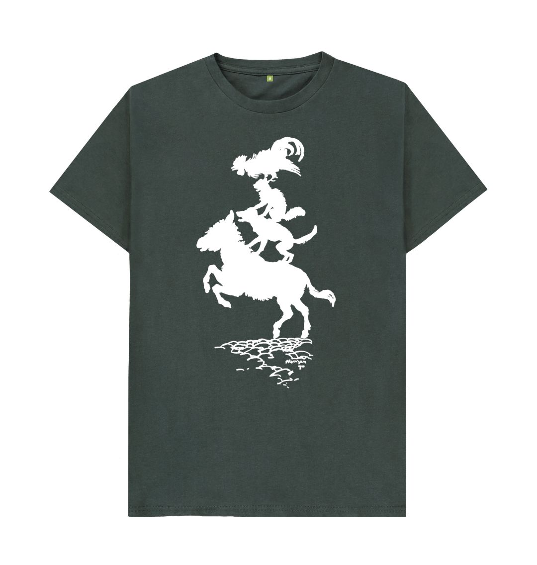 Dark Grey Bremen Town Musicians White T-shirt