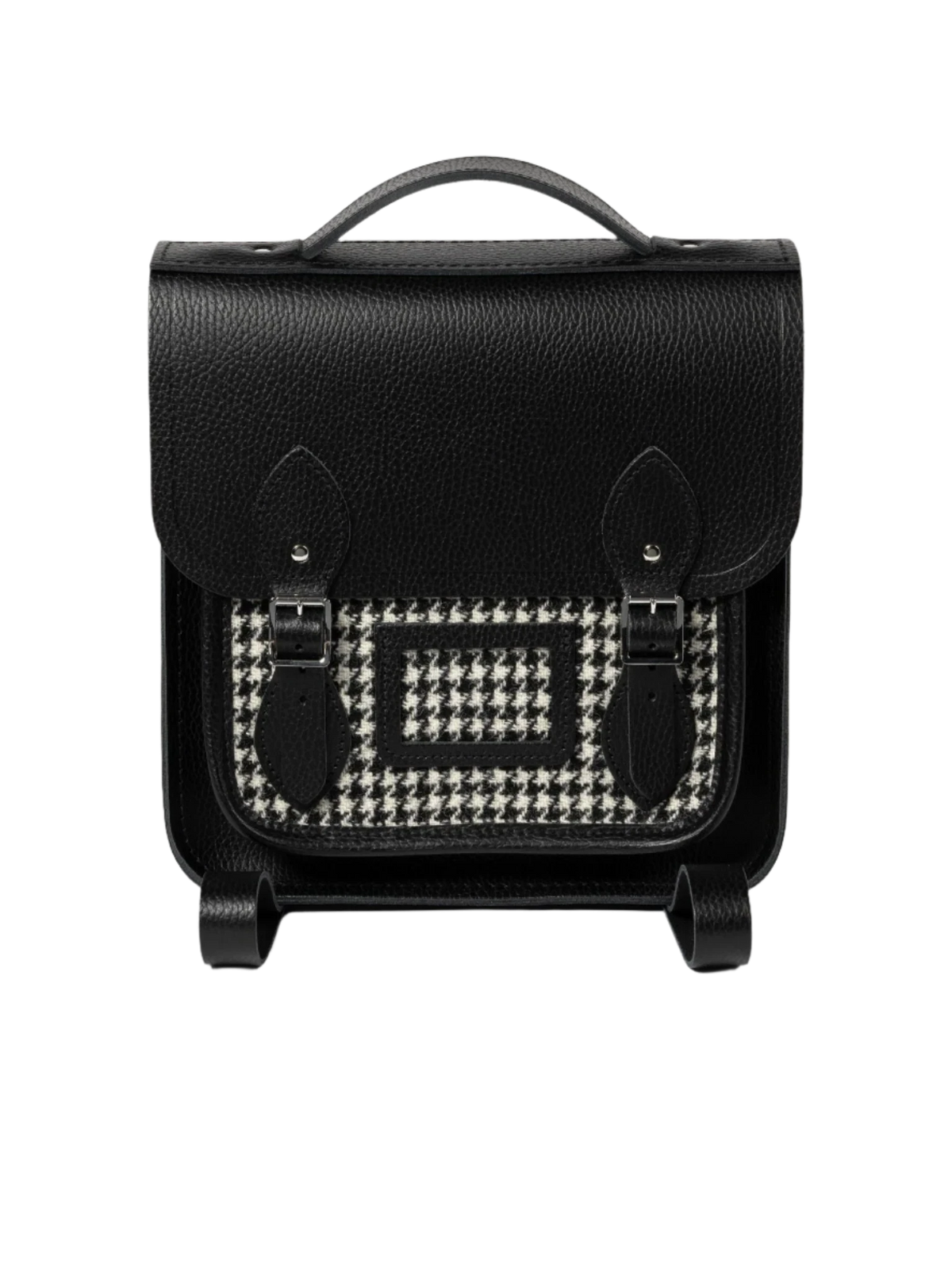 The Small Portrait Backpack Harris Tweed Houndstooth