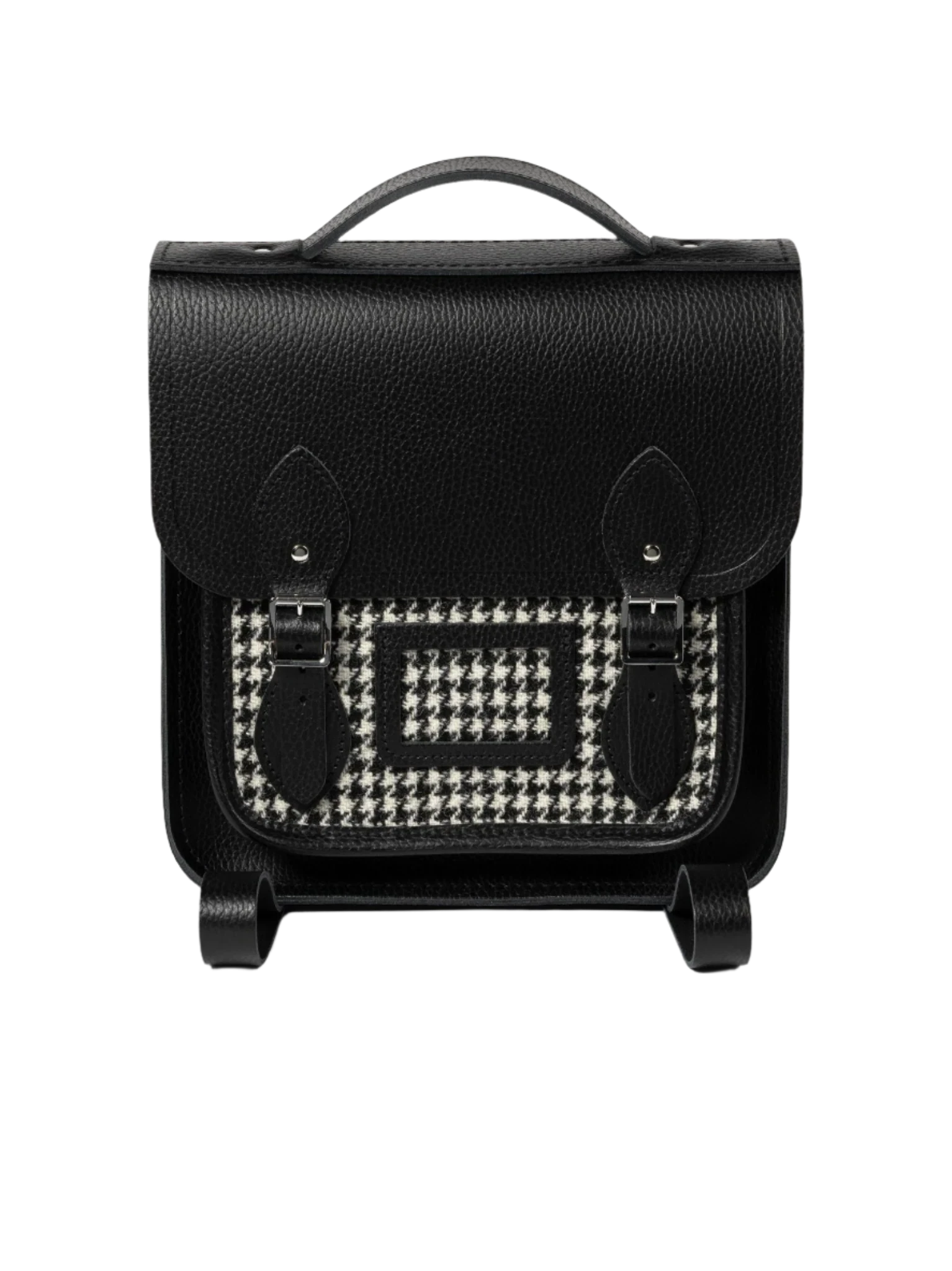 The Small Portrait Backpack Harris Tweed Houndstooth