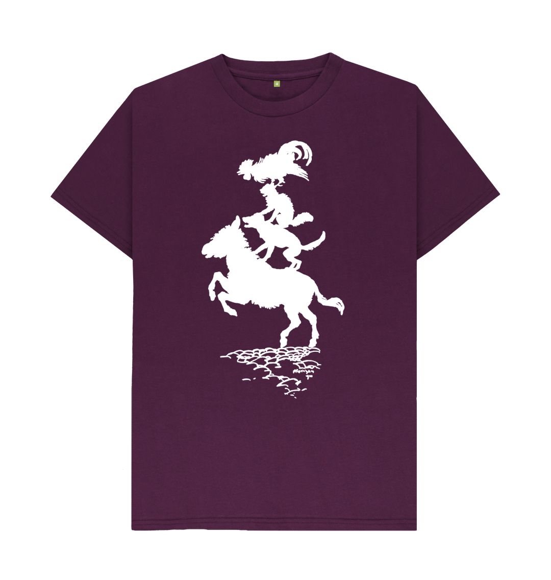 Purple Bremen Town Musicians White T-shirt