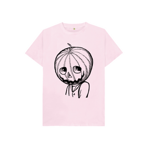 Pink Jack Pumpkinhead in black Kids T-Shirt