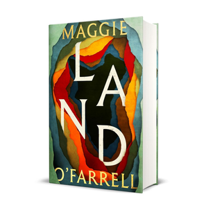Book cover of 'Maggie Land' by O'Farrell with colorful abstract design