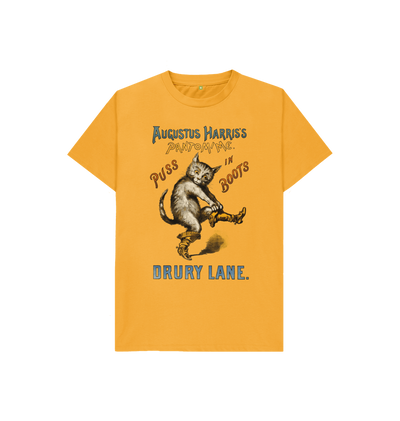 Mustard Puss in Boots Kids T-shirt