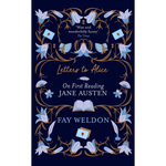 Book cover of 'Letters to Alice' by Fay Weldon with decorative elements on a dark background