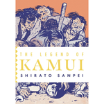Book cover of 'The Legend of Kamui' with illustrations and title text.