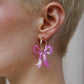 Pink Bow Hoops lifestyle shot
