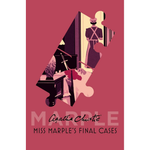 Book cover of 'Miss Marple's Final Cases' by Agatha Christie with a stylized illustration of a woman and a mirror.