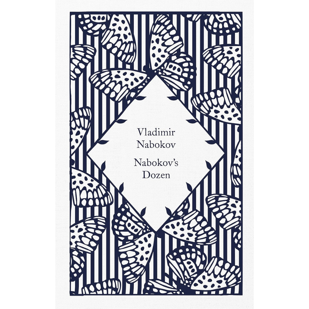 Book cover with butterfly design and text 'Vladimir Nabokov Nabokov's Dozen'