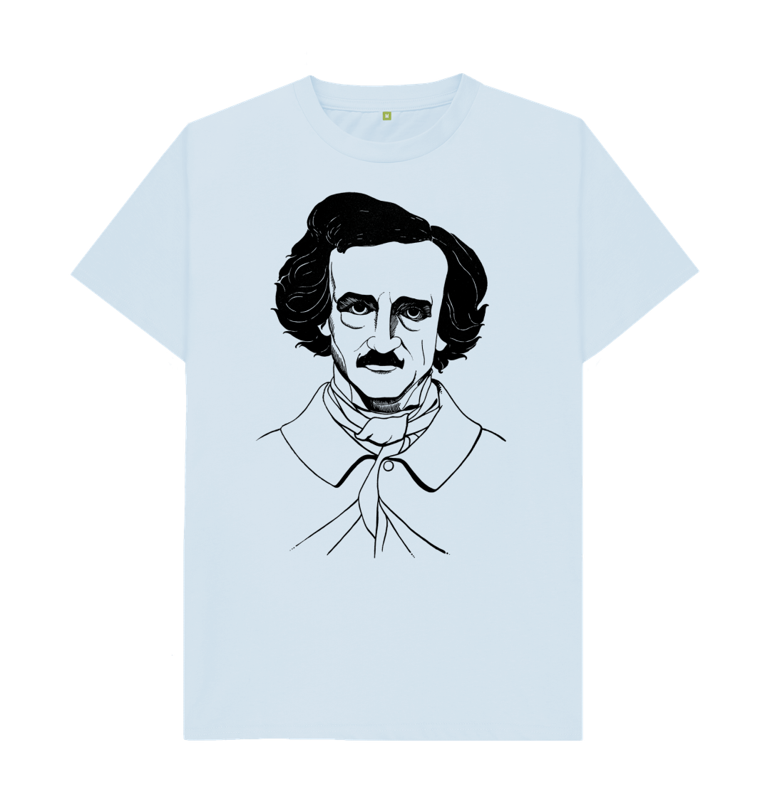 Sky Blue Edgar Allan Poe T-shirt