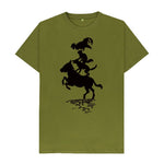 Moss Green Bremen Town Musicians in black T-shirt