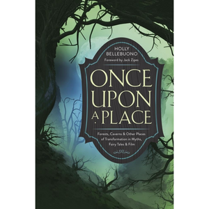 Book cover of 'Once Upon a Place' with forest design