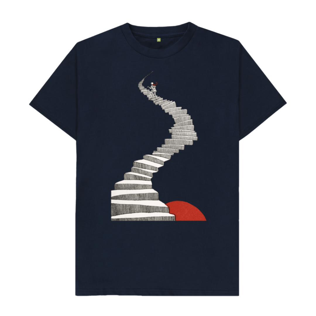 Navy Blue The Snow Queen staircase T-shirt