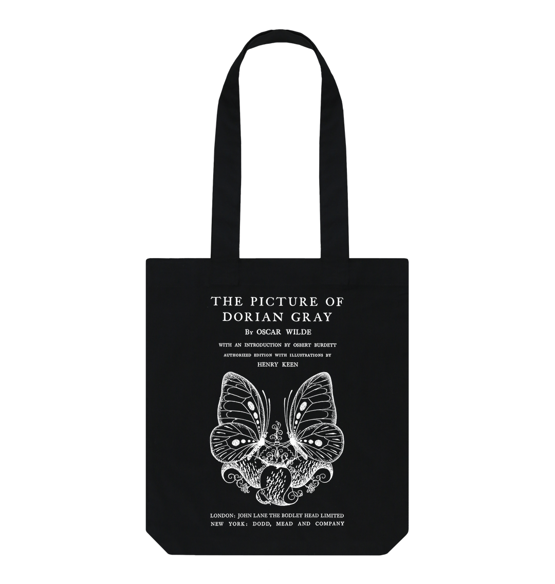 Black The Picture of Dorian Gray in white Tote Bag