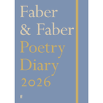 Faber & Faber Poetry Diary 2026 on a blue background