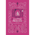 Book cover of 'A Little Princess' with decorative elements on a pink background