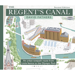 Book cover of 'The Regent's Canal' by David Fathers with a map illustration on a white background.