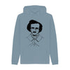 Edgar Allan Poe Hoodie - Stone Blue