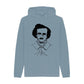 Stone Blue Edgar Allan Poe Hoodie