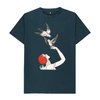 The Snow Queen pigeons T-shirt - Denim Blue