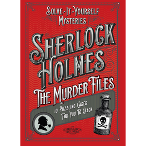 Book cover of 'Sherlock Holmes: The Murder Files' on a red background