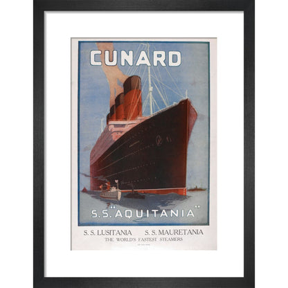 Advertisement for the S.S. Aquitania in Puck magazine, 1915.