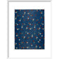 Olga Hirsch Collection: Floral on Blue blockprint