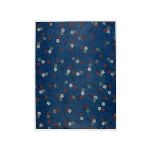 Olga Hirsch Collection: Floral on Blue blockprint