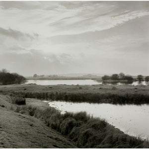 River running through flat landscape