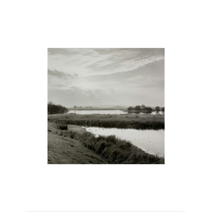 River running through flat landscape