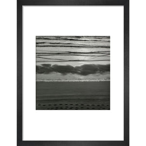 Waves breaking on shore.