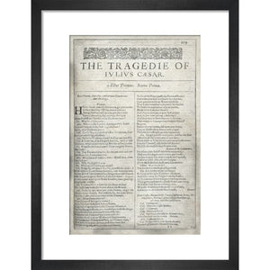Shakespeare's Julius Caesar Title Page Print