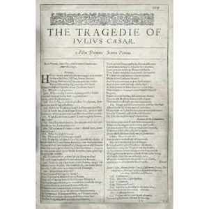 Shakespeare's Julius Caesar Title Page Print