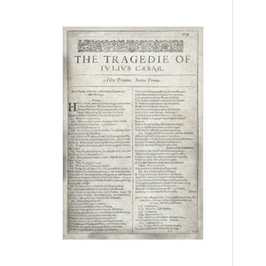 Shakespeare's Julius Caesar Title Page Print