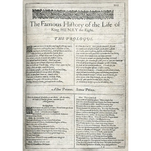 The Famous History of the Life of King Henry the Eight Title Page Print