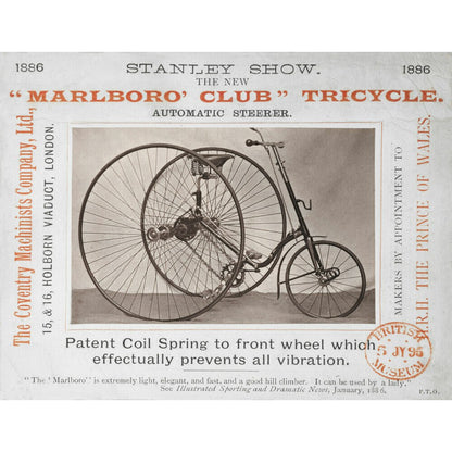 "Marlboro' Club" Tricycle Advert Print