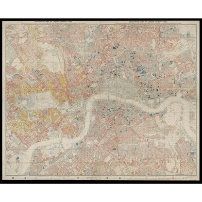 Charles Booth's Descriptive Map of London Poverty, 1889