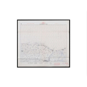 WWII Cap Manvieux to Dives Chart, 1944