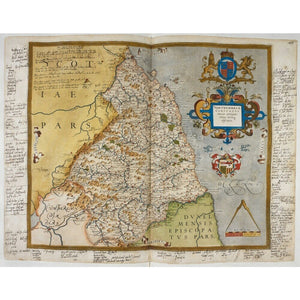 Map of Northumberland, 1597