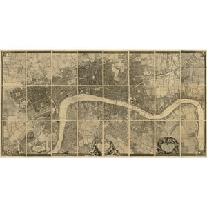 Map of London by John Rocque