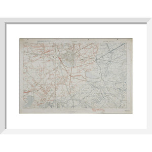 Ypres Trench Map, 1918